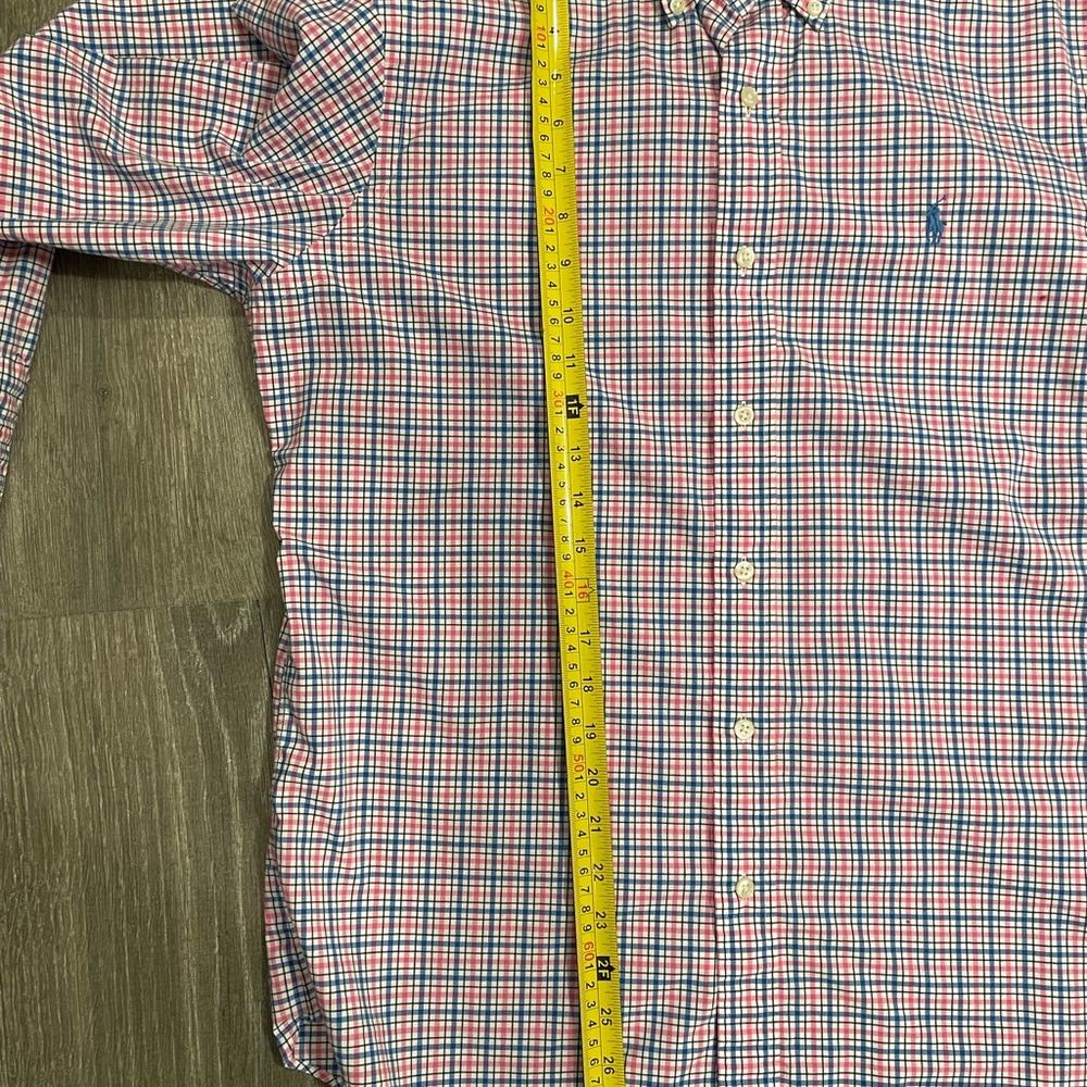 Ralph Lauren Red and Blue Plaid Button Down Shirt